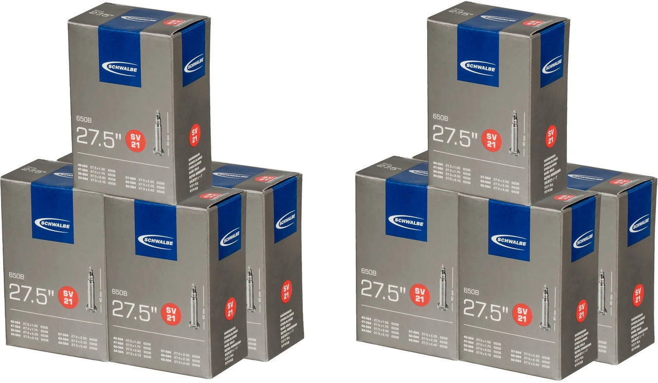 Schwalbe Chambre à Air 21 Pour 27,5" - 10 Pièces