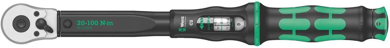 Wera Clef Dynamométrique à Cliquet Inverseur Click-Torque C 2