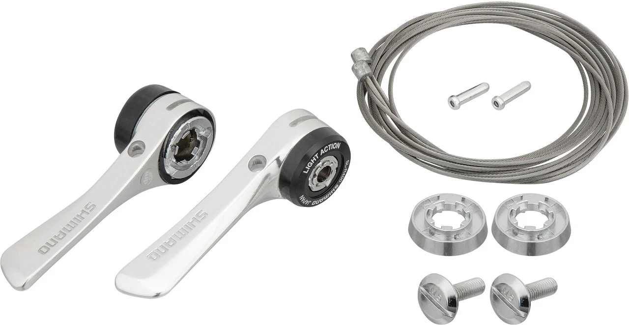 Shimano Set De Leviers De Vitesses Av+arr SL-R400 2/3/8vit. Pour Cadres En Alu – Image 4
