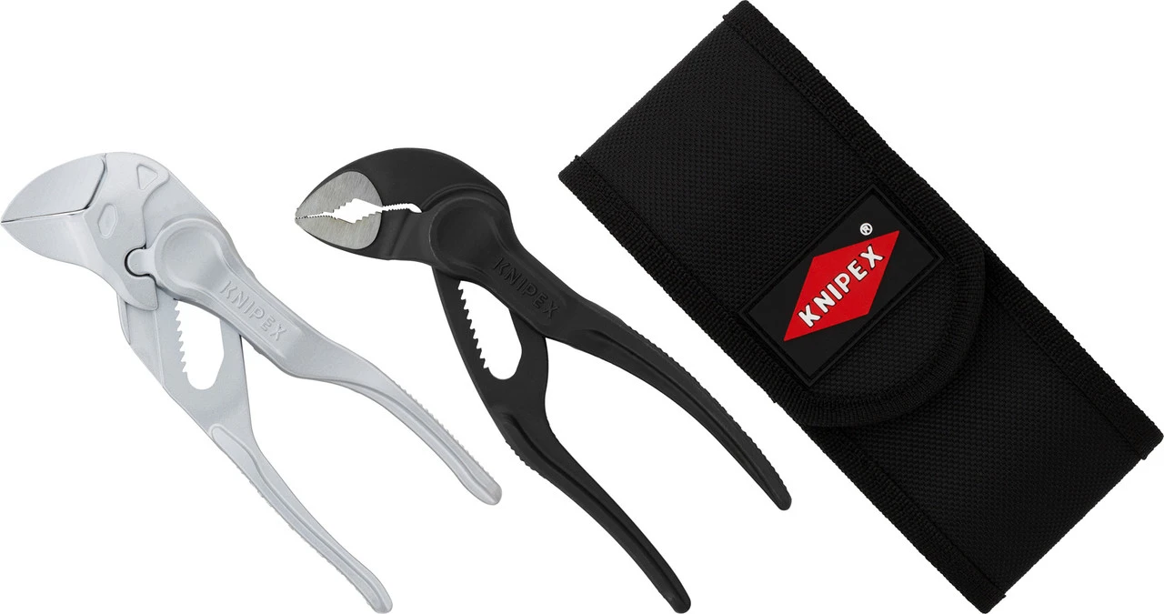 KNIPEX Set De Pinces Cobra XS Et Clef à Pinces XS Pochette Pour Ceinture